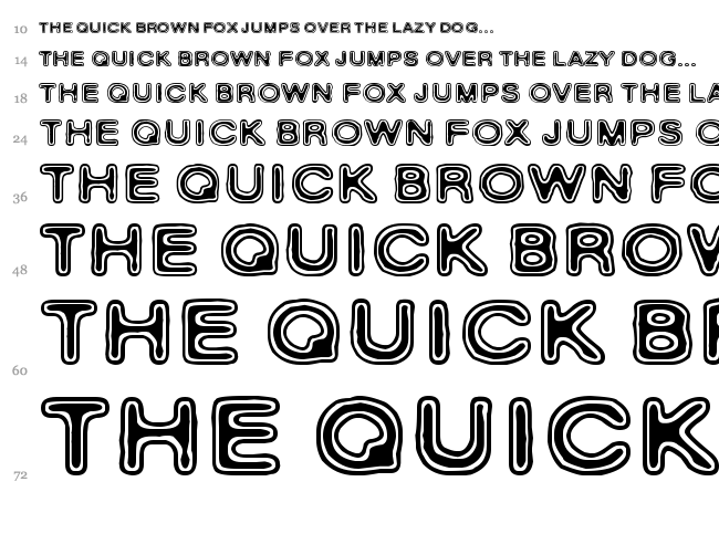 Rho Cassiopeiae font waterfall